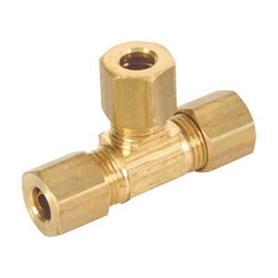 compression brass fitting fittings inch pipe tee ke flareless sysco piping fertilizer chemical tube